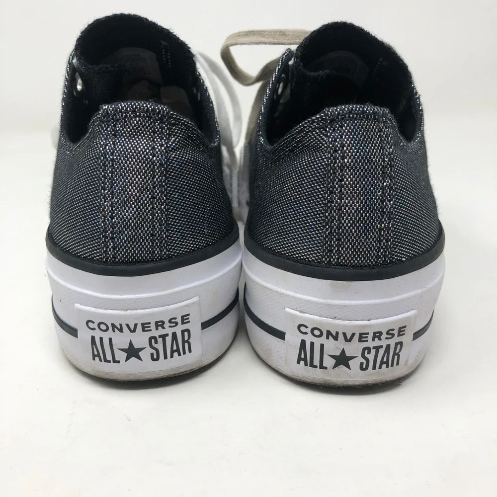 Converse Chuck Taylor All Star Lift Platform Sneakers Womens 5.5‎ Shimmer